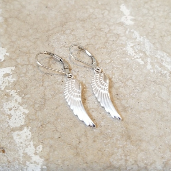 Jewelry - Sterling Silver Angel Wings Earrings